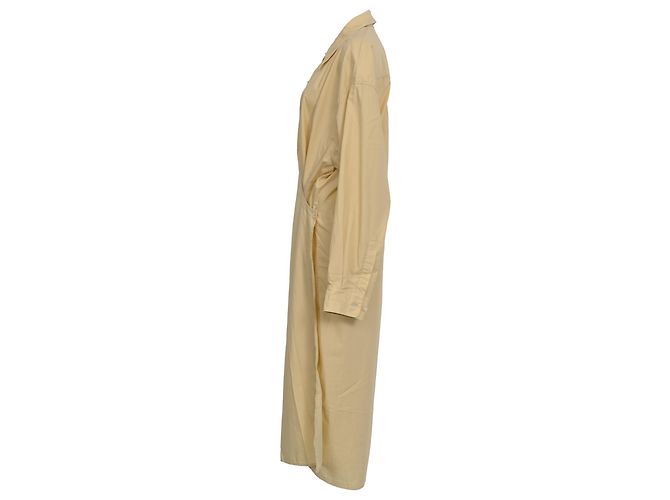 Vestido Camisa Reunido Lemaire en Algodón Amarillo - vista 2