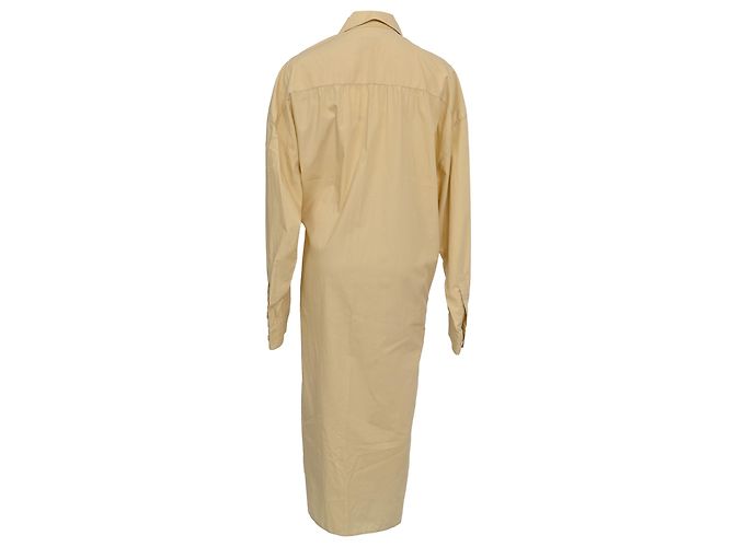 Vestido Camisa Reunido Lemaire en Algodón Amarillo - vista 3