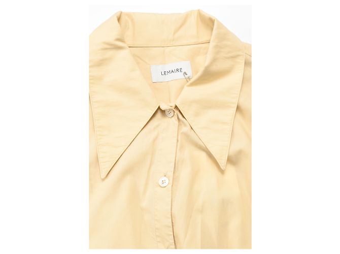 Vestido Camisa Reunido Lemaire en Algodón Amarillo - vista 5