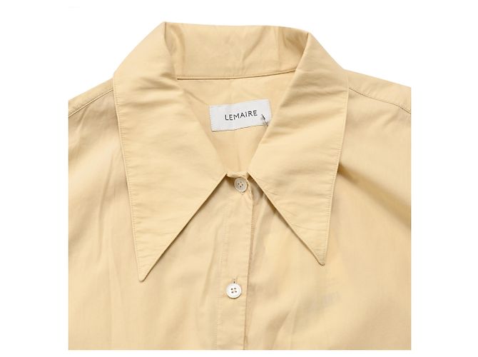 Vestido Camisa Reunido Lemaire en Algodón Amarillo - vista 6