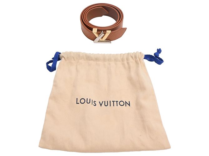 Cinturón Louis Vuitton Twist en cuero Epi marrón Castaño Roja - vista 10