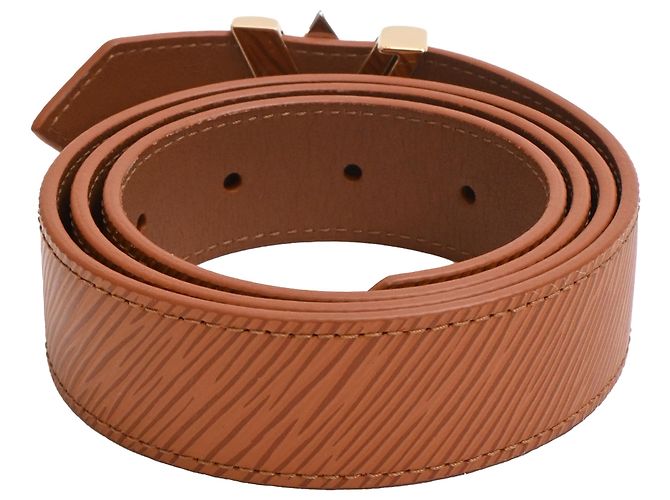 Cinturón Louis Vuitton Twist en cuero Epi marrón Castaño Roja - vista 5
