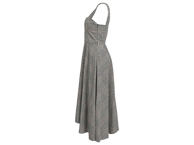 Staud Inda Midi Kleid aus grauem Polyester - Ansicht 2
