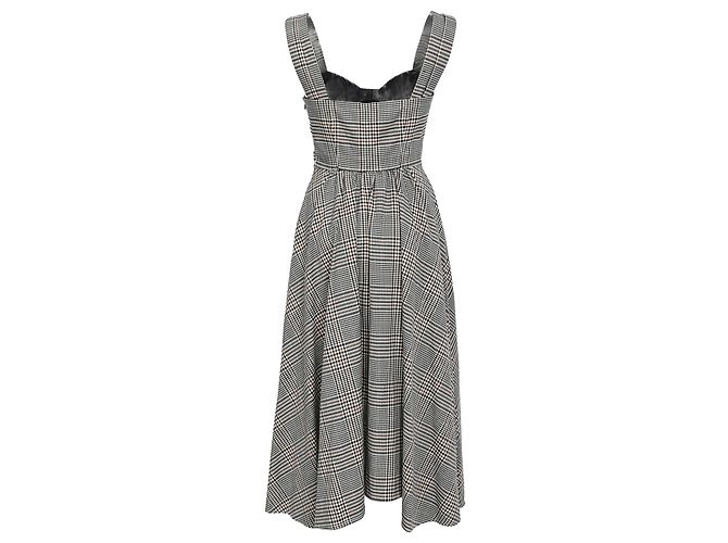 Staud Inda Midi Kleid aus grauem Polyester - Ansicht 3