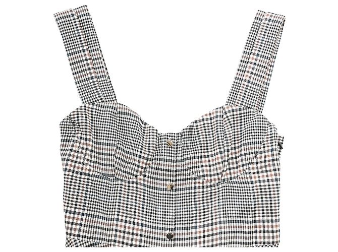 Staud Inda Midi Kleid aus grauem Polyester - Ansicht 5