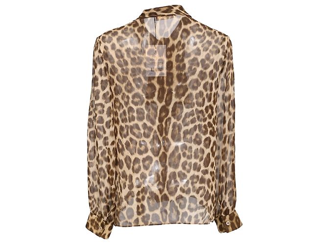 Edge Céline Blusa con lazo Celine en seda estampada de animal Impresión de pitón - vista 3