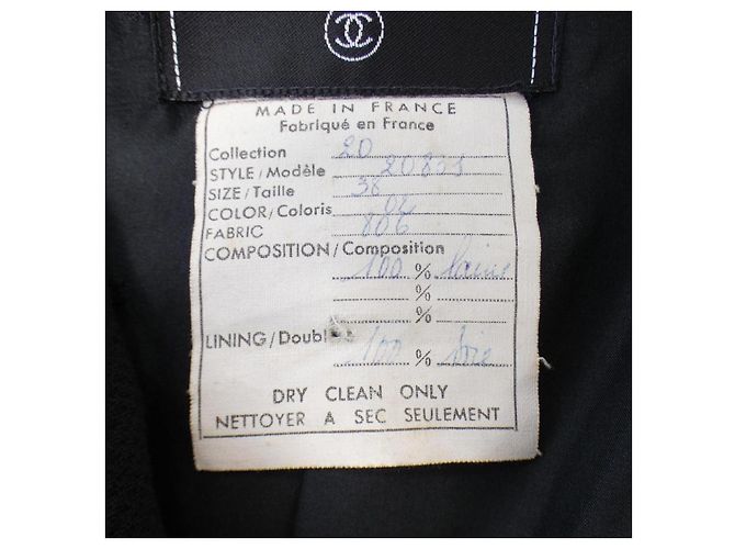 Tailleur Vintage Chanel Preto - vista 3
