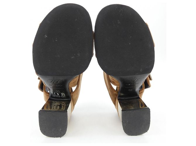 Sandali in pelle Roger Vivier Marrone - vista 4