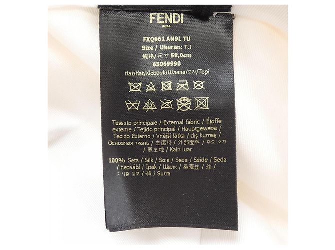 Fendi Hat White Orange - view 3