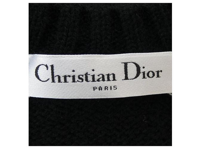 Tejido de cachemira Christian Dior Negro - vista 4