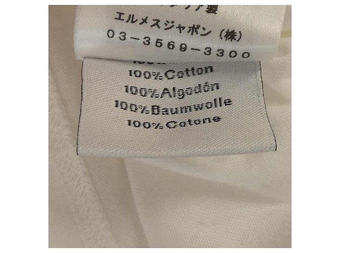 Camiseta de algodón XXL de Hermès Blanco - vista 3