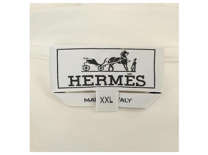 Camiseta de algodón XXL de Hermès Blanco - vista 4