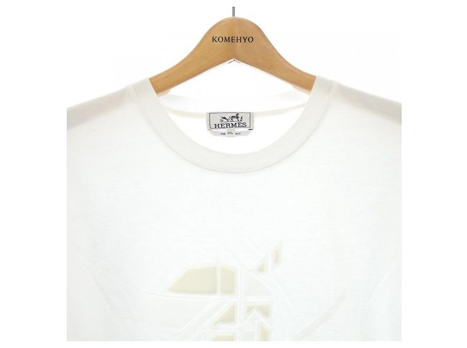 Camiseta de algodón XXL de Hermès Blanco - vista 5