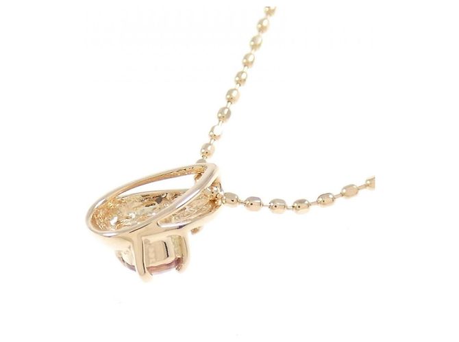 Autre Marque Collana in diamante di tormalina in oro rosa K10 - vista 4