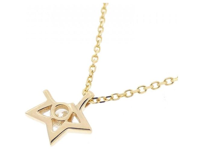 Autre Marque Colar de Au750 e Diamantes Dourado - vista 4