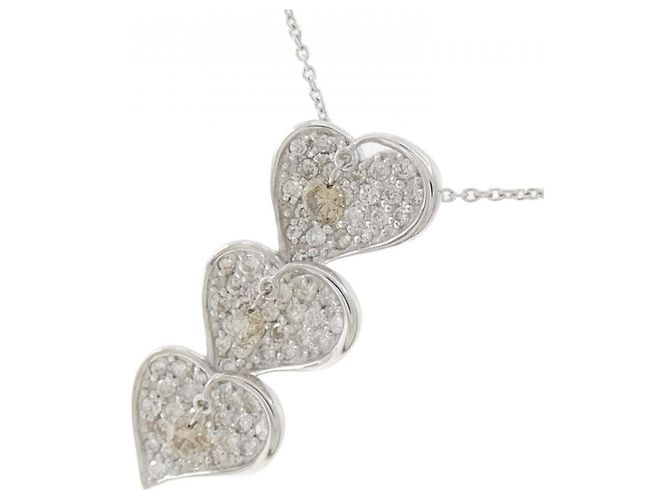 Autre Marque Collana in diamante in oro bianco Au750 Argento - vista 3