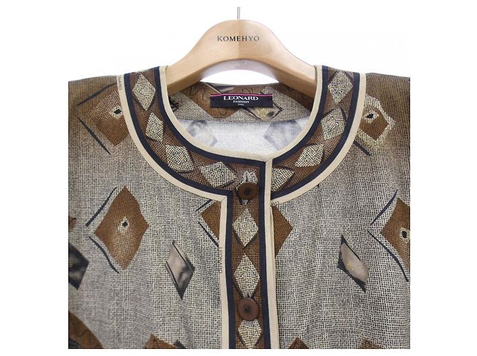 Cárdigan LEONARD FASHION Castaño - vista 5