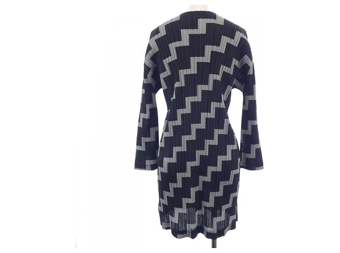 Autre Marque Top PLEATS PLEASE Marrone Nero - vista 2