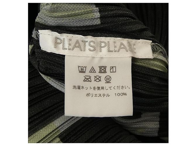 Autre Marque Top PLEATS PLEASE Marrone Nero - vista 3