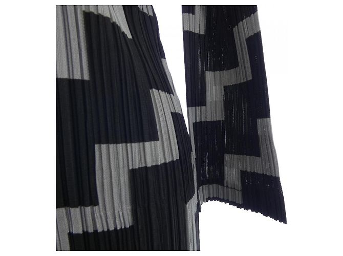 Autre Marque Top PLEATS PLEASE Marrone Nero - vista 5