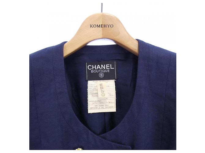 Completo Tailleur Chanel Blu Blu navy - vista 5