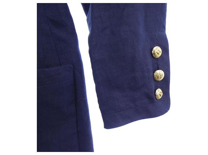 Completo Tailleur Chanel Blu Blu navy - vista 6