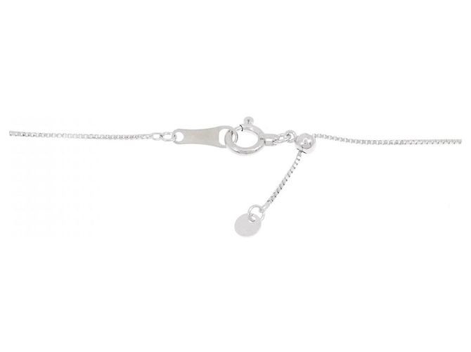 Autre Marque Collana in oro bianco Au750 con topazio blu - vista 5