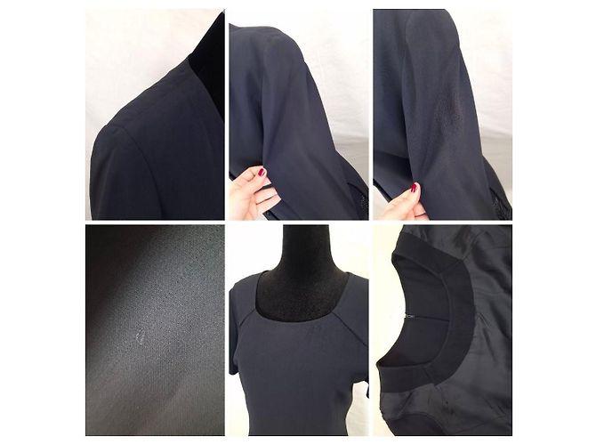 Emanuel Ungaro Conjunto Ungaro com jaqueta e vestido com saia plissada Azul - vista 10
