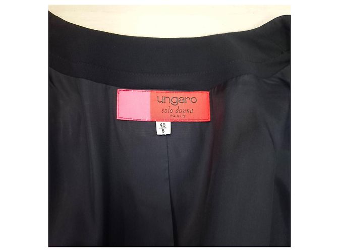 Emanuel Ungaro Conjunto Ungaro com jaqueta e vestido com saia plissada Azul - vista 3