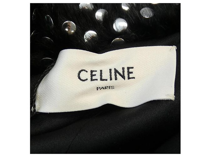 Céline CELINE Rabbit Coat Black - view 4