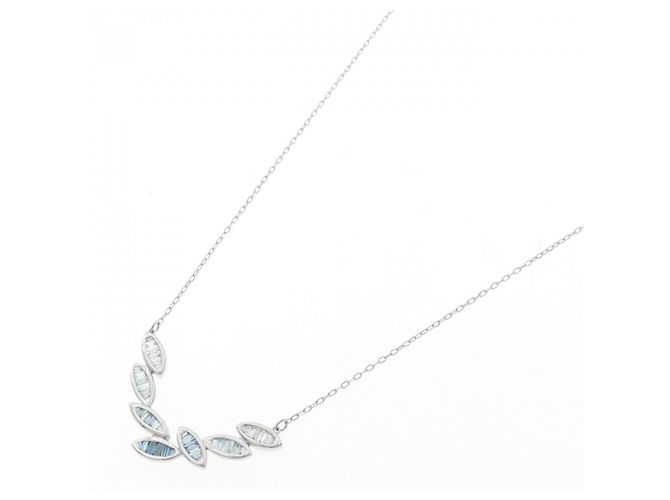 Autre Marque Collana con diamanti Au750 Argento - vista 2