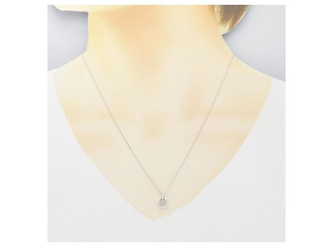 Autre Marque Collana in diamante in oro bianco Au750 Argento - vista 6