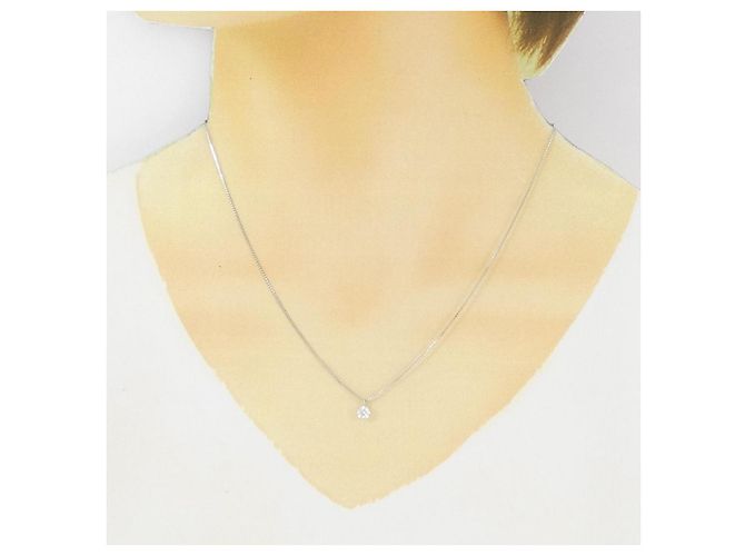 Autre Marque Colar de diamante em platina Pt900/Pt850 Prata - vista 6