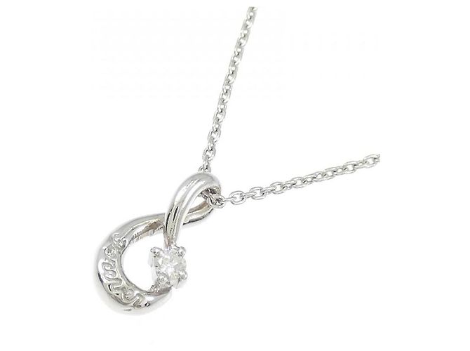 Autre Marque Collana in diamante Pt900 Pt850 Argento - vista 3