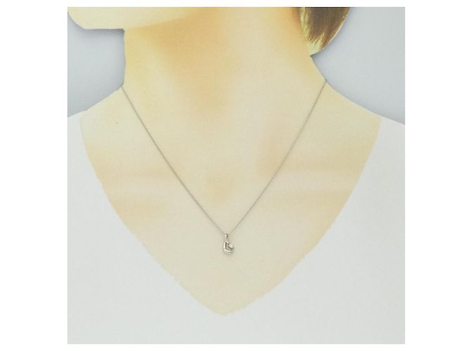 Autre Marque Collana in diamante Pt900 Pt850 Argento - vista 6