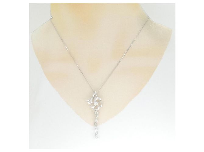 Collana di Diamanti Tasaki Au750 Argento - vista 6