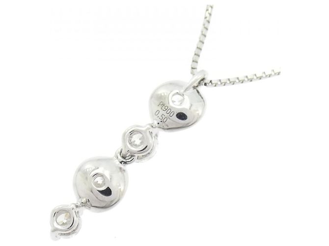Autre Marque Collana in diamante PT900 PT850 Argento - vista 4