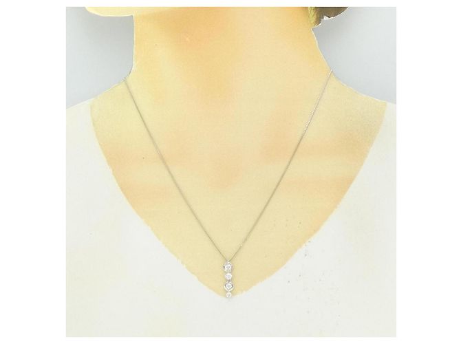 Autre Marque Collana in diamante PT900 PT850 Argento - vista 6