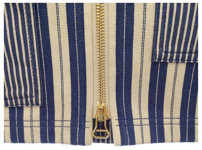 Gestreifte Louis Vuitton Rock Blau - Ansicht 6
