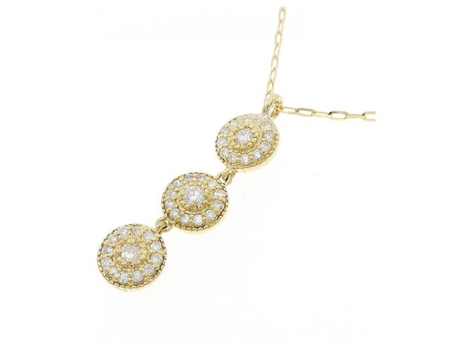 Autre Marque Au750 Diamant-Halskette Golden - Ansicht 3