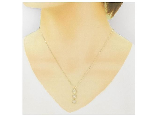 Autre Marque Au750 Diamant-Halskette Golden - Ansicht 6