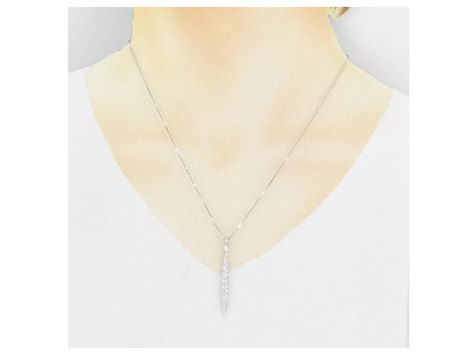 Autre Marque Collana in diamante in oro bianco Au750 Argento - vista 6