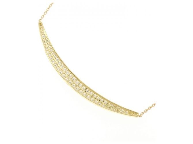 Autre Marque Collar de diamantes Au750 Dorado - vista 4