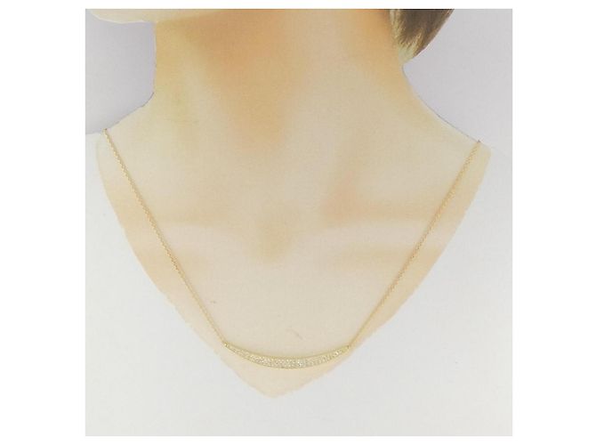 Autre Marque Collar de diamantes Au750 Dorado - vista 6