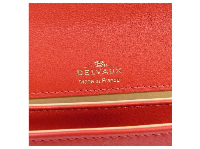 Borsa Pochette Tempête Delvaux Rosso - vista 5