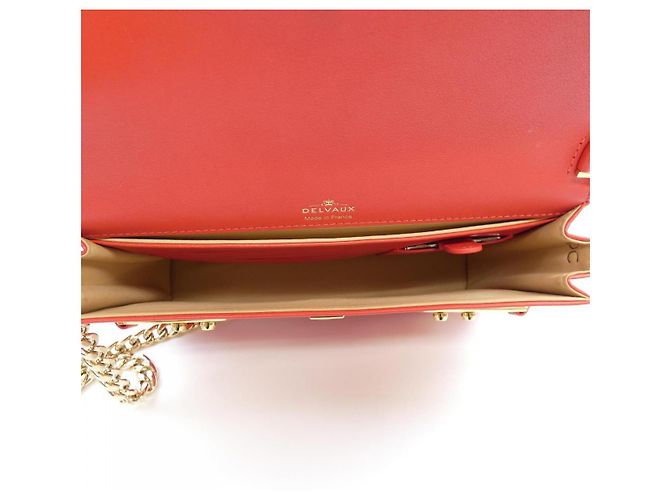 Borsa Pochette Tempête Delvaux Rosso - vista 6