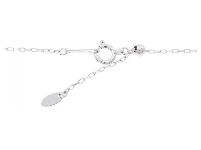Autre Marque Collier en diamant croix en or blanc Au750 Argenté - vue 5