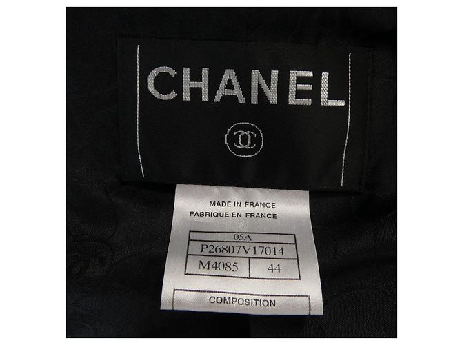 Timeless Chaqueta sin cuello Lapin Chanel P26807V17014 05A Castaño Negro Beige - vista 4