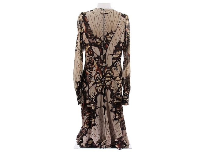 Jean Paul Gaultier Vestido largo marrón con estampado Castaño - vista 2