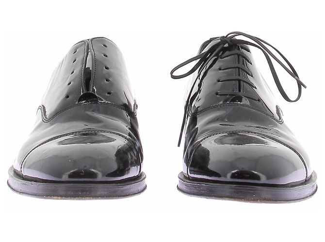 Versace Derby neri in pelle Nero - vista 4